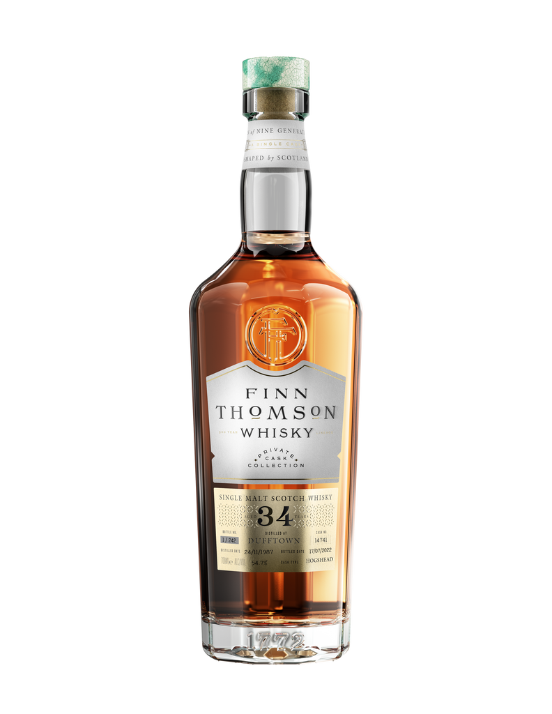 Finn Thomson Whisky - Dufftown 1987 - 34 Year Old — Villeneuve Wines